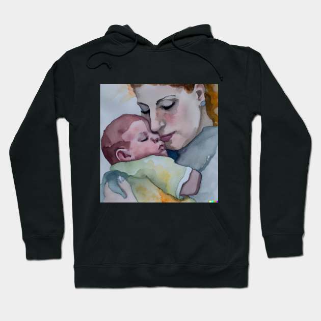 A mother and her baby Hoodie by Pieartscreation